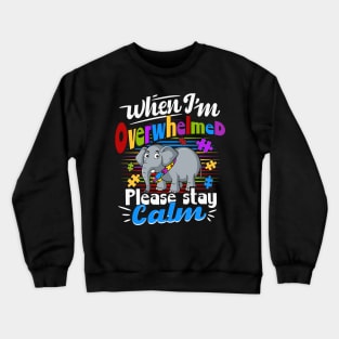 autism elephant awareness Crewneck Sweatshirt